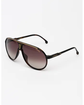 Ochelari de soare unisex ovali, Auriu/Negru stins