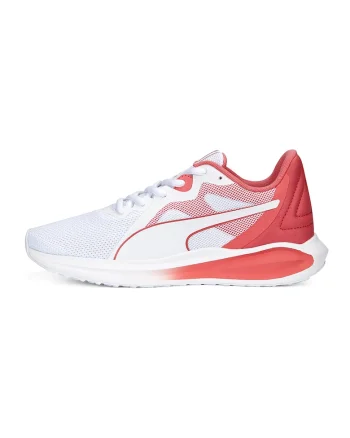 Pantofi sport de plasa Twitch Runner Twist, Alb/Coral