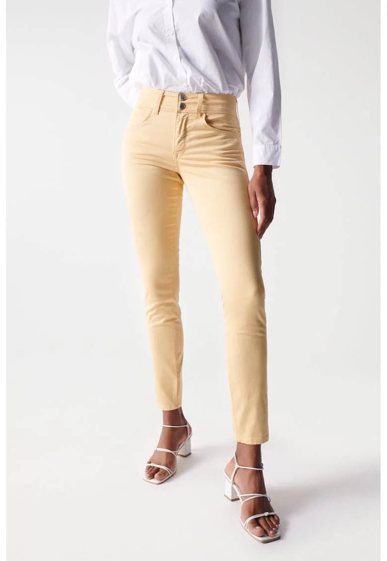 Blugi skinny, Galben, Galben pal