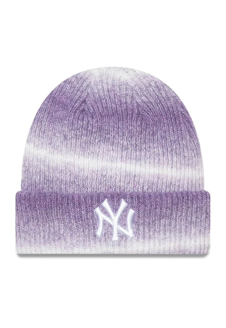 Caciula cu logo brodat, Alb/Violet