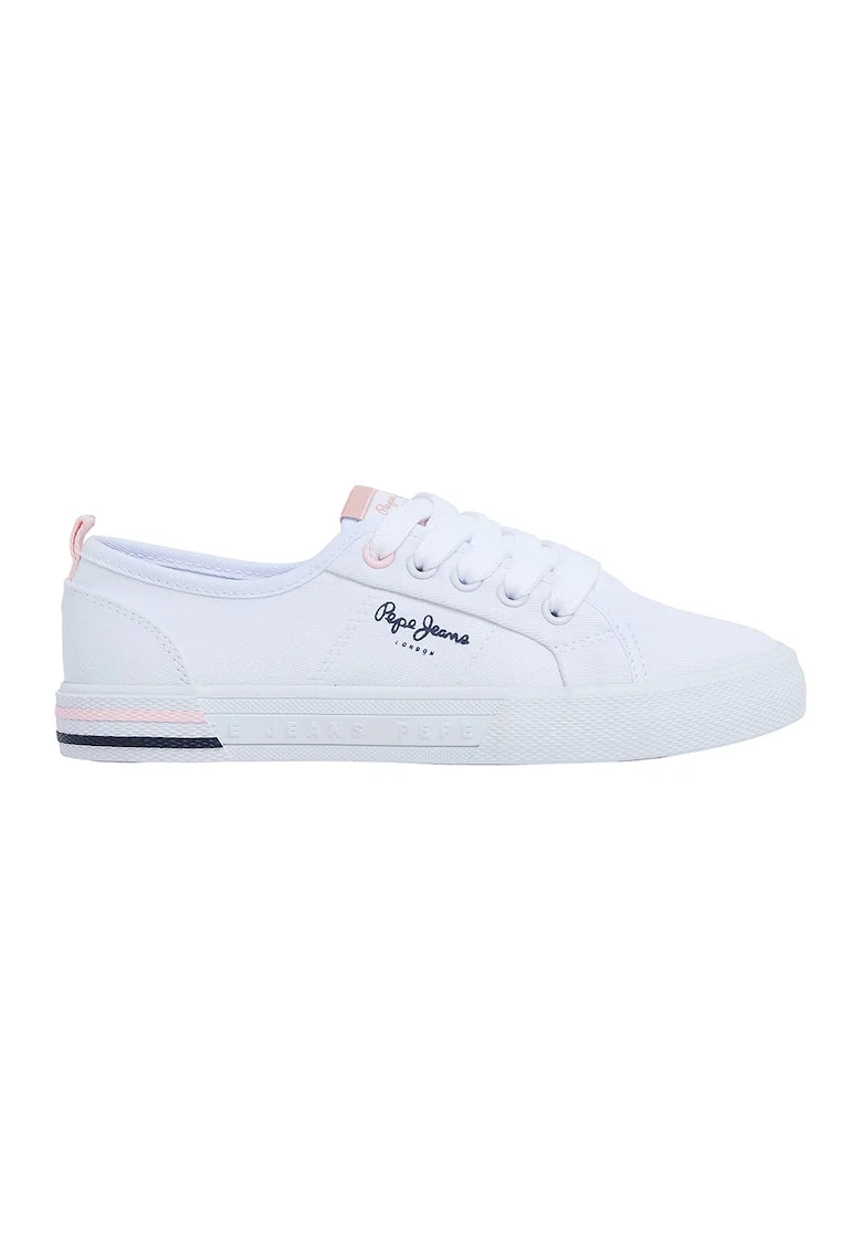 Pantofi sport textili, Alb