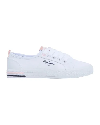 Pantofi sport textili, Alb