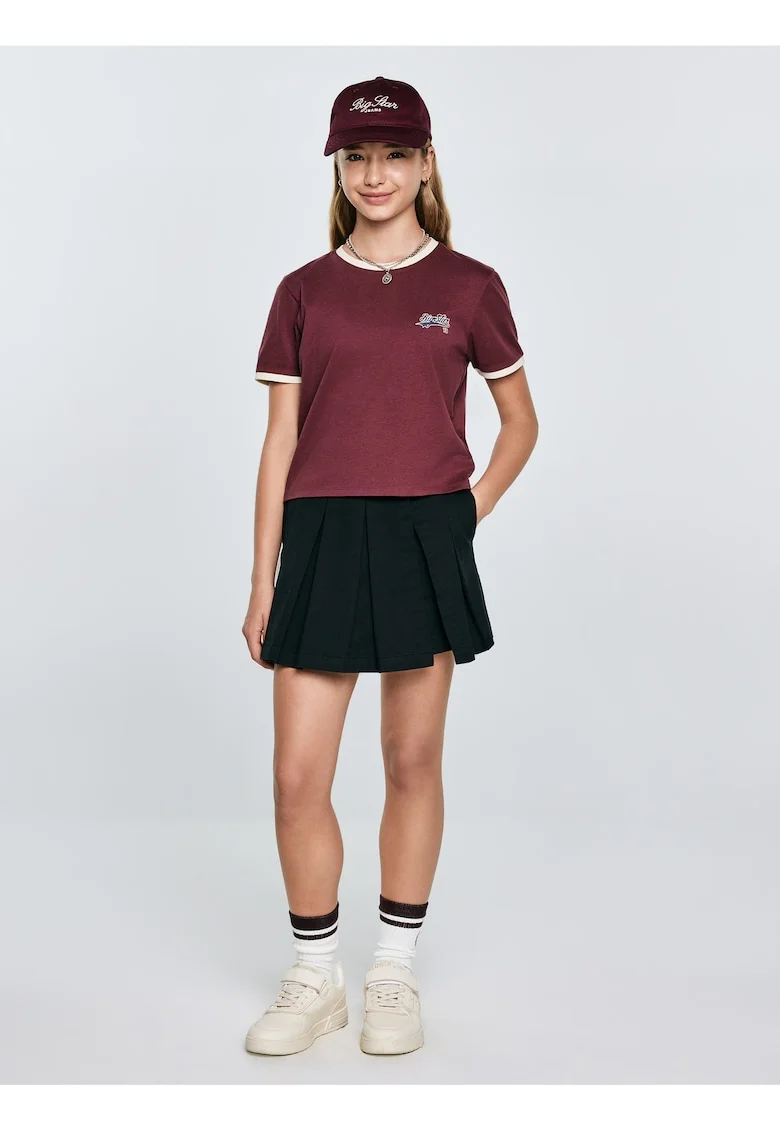 Tricou cu finisaj contrastant Kola 604