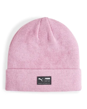 Caciula elastica unisex cu detaliu logo Archive Heather, Roz deschis