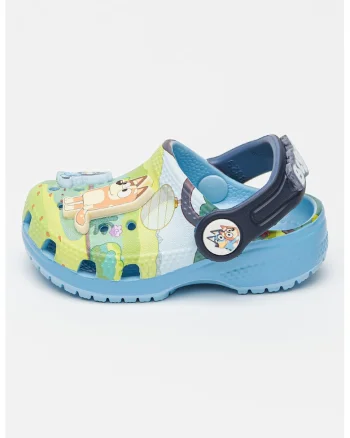 Saboti cu model slingback, Verde/Albastru deschis