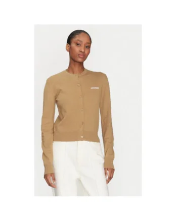 Cardigan dama,  305138651, Bumbac/Lana, Bej, Bej