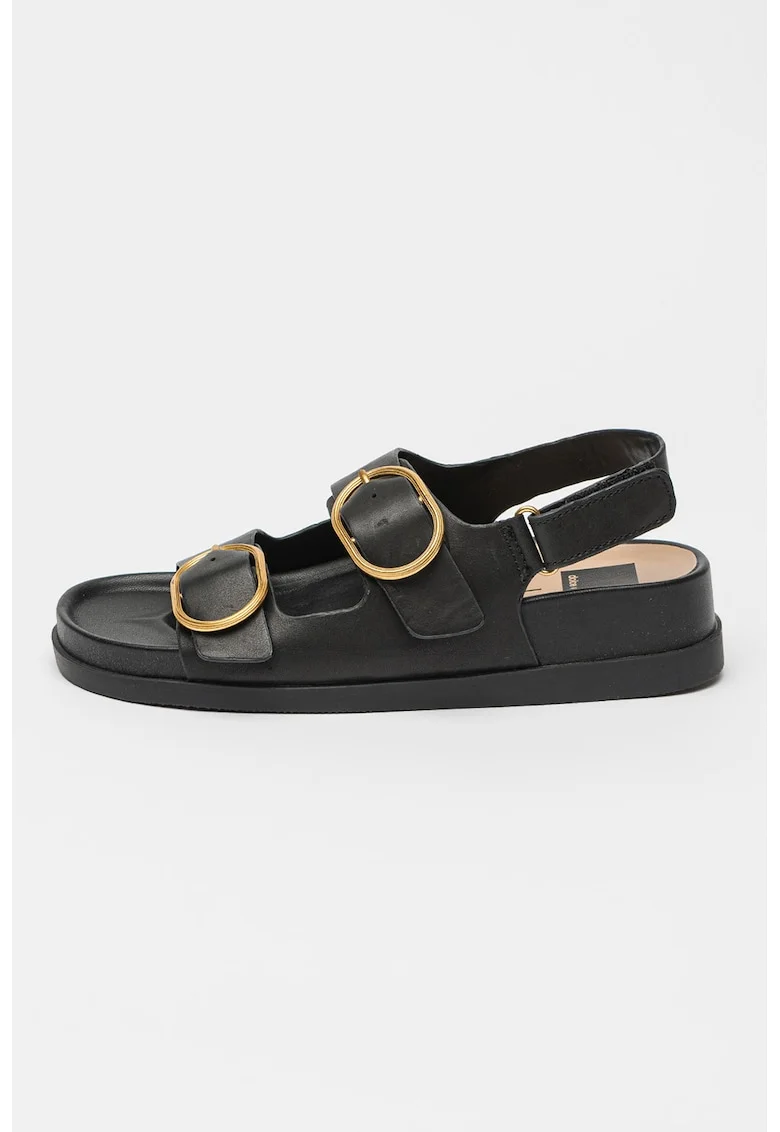 Sandale cu barete cu catarame Starla, Negru
