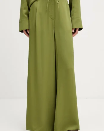 Marc O'Polo pantaloni wide leg pentru femei din vâscoză
