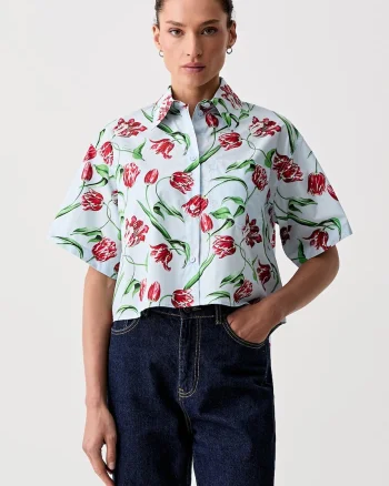 Kenzo cămașă pentru femei, din bumbac