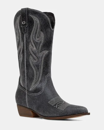 Guess cizme de cowboy pentru femei, din piele LARGEN