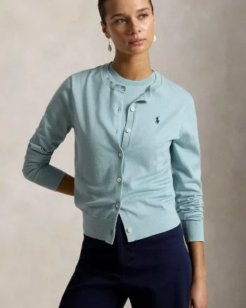 Polo Ralph Lauren cardigan pentru femei, cu bumbac