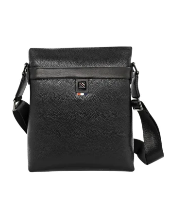 Borseta casual, barbati, ADA SHOES C1000, negru, piele naturala