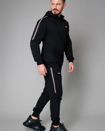 Trening Bumbac Moon cu gluga Full Black