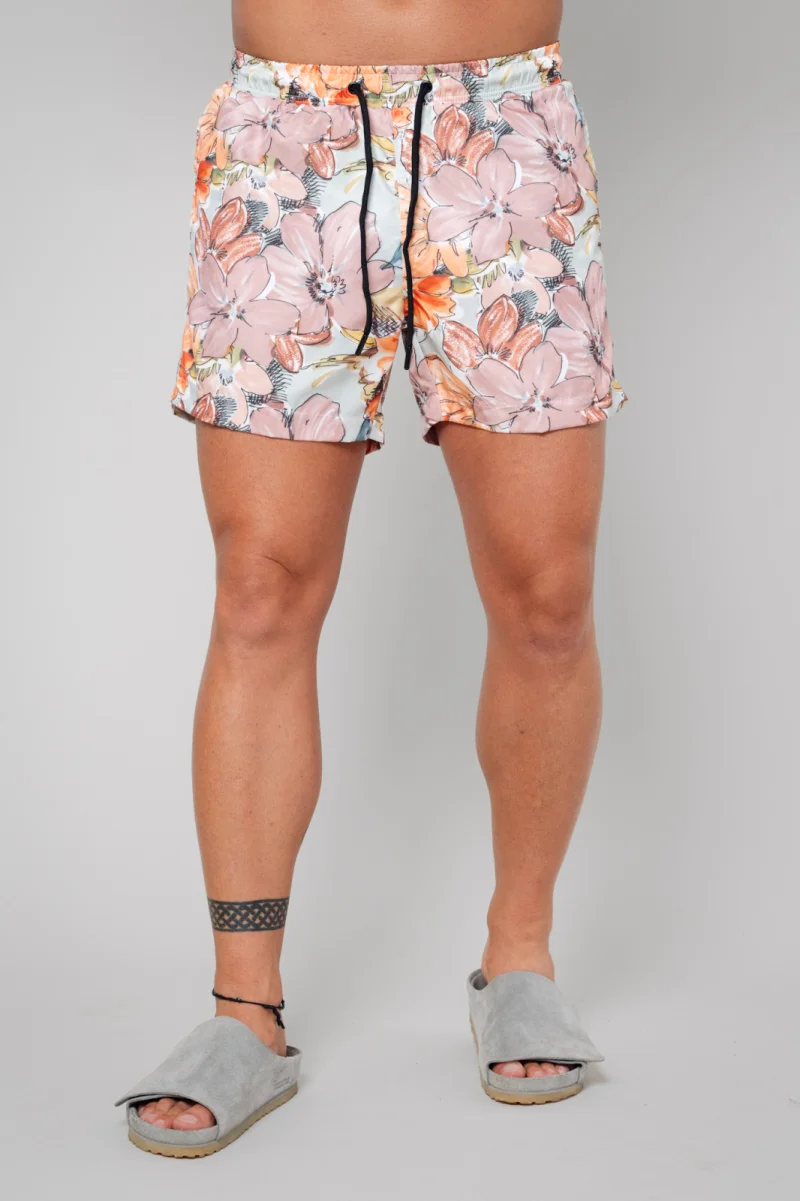 Pantaloni scurt de baie Flower Rose Quartz