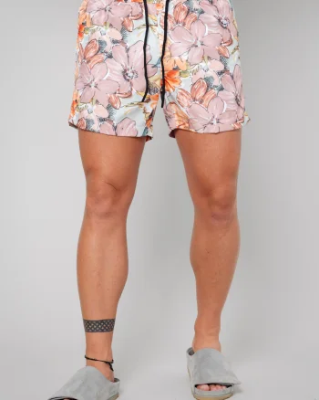 Pantaloni scurt de baie Flower Rose Quartz