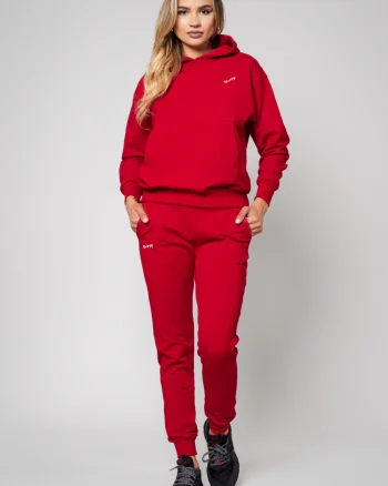 Set Hypera hanorac si pantalon Red