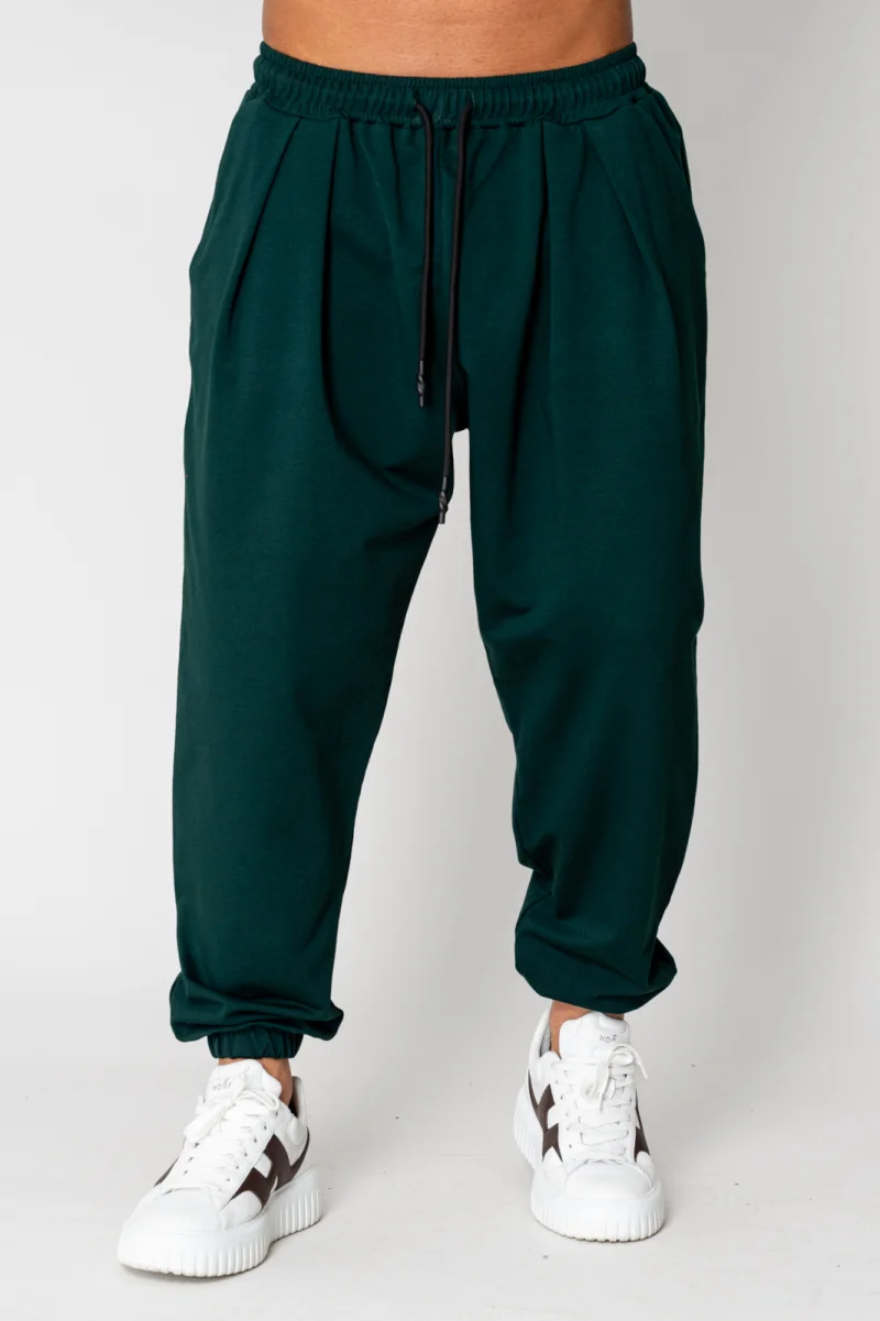 Pantaloni lung Baggy Bottle Green