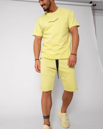Set Axis tricou si pantalon scurt Lime Green