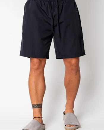 Pantaloni scurti din fas Black