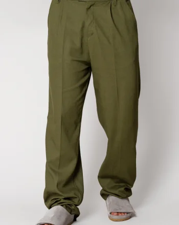 Pantaloni lung din IN Olive
