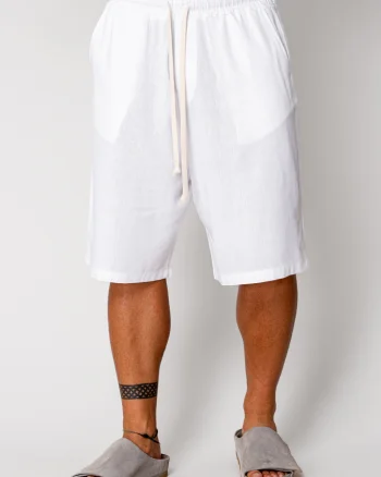 Pantaloni scurt din IN cu snur Off White