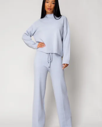 Set Pulover si Pantalon lung Sky Blue