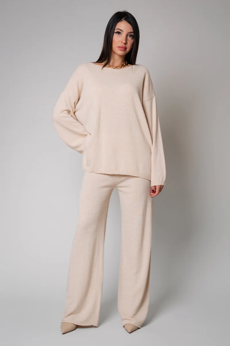Set Lorelle mix lana si casmir Beige I