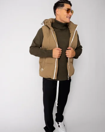 Vesta cu gluga Brown I