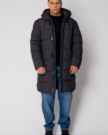 Geaca lunga cu fermoar Grey Anthracite I
