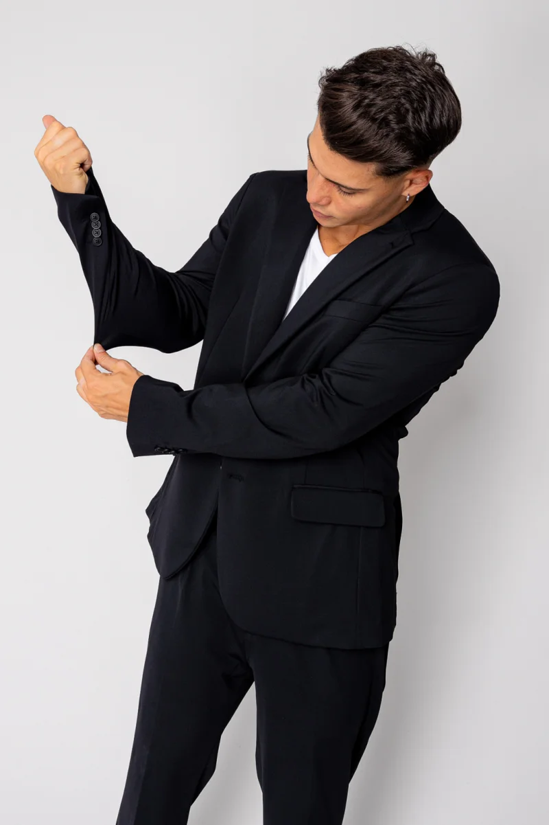 Costum Flex sacou si pantalon lung Black