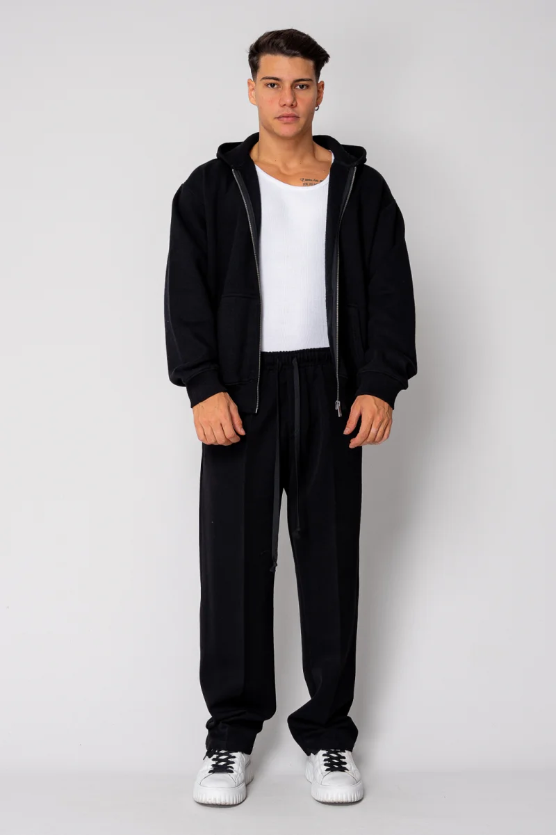 Hanorac cu fermoar Black II