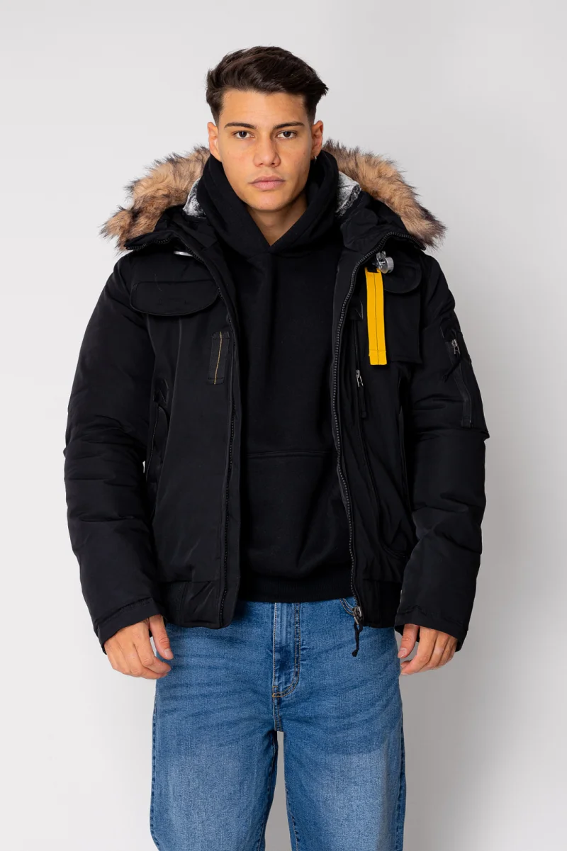 Geaca Heavy cu fermoar si buzunare Black