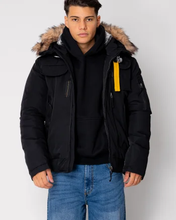 Geaca Heavy cu fermoar si buzunare Black