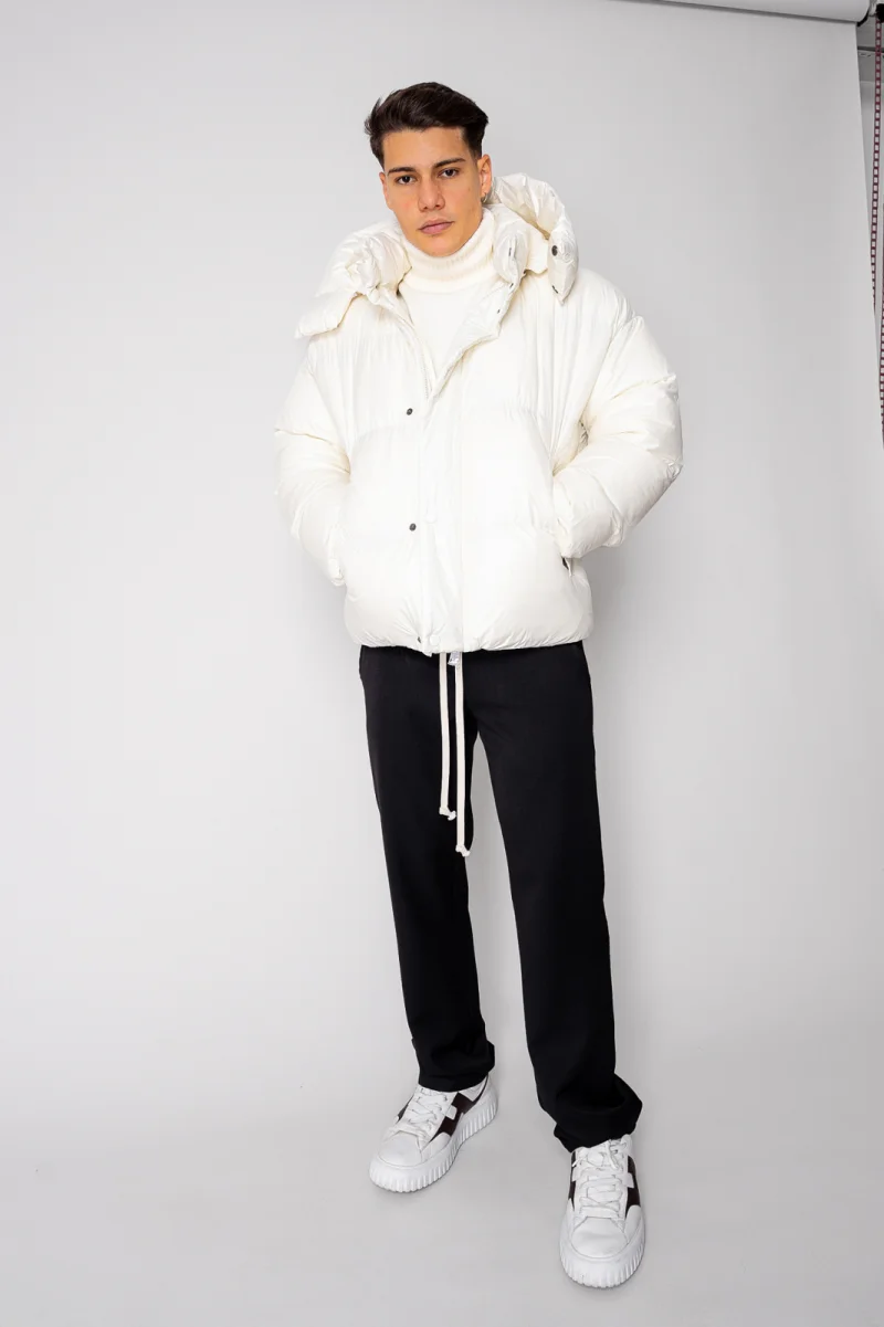 Geaca cu fermoar si capse Off White