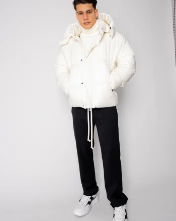 Geaca cu fermoar si capse Off White