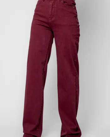 Blugi lungi regular Burgundy