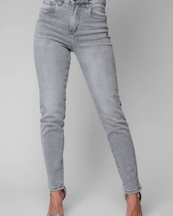 Blugi elastici conici Grey
