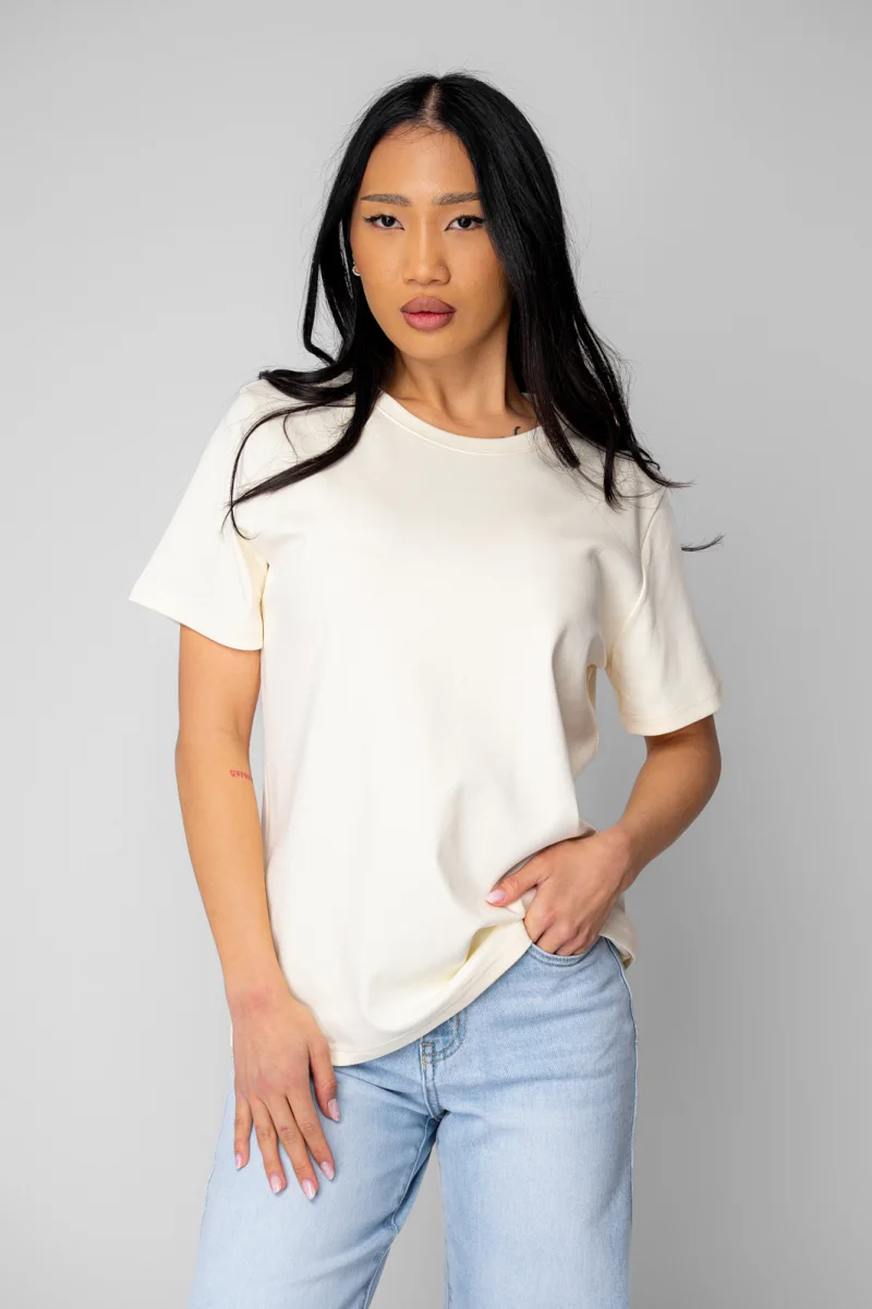 Tricou dama regular Light Yellow