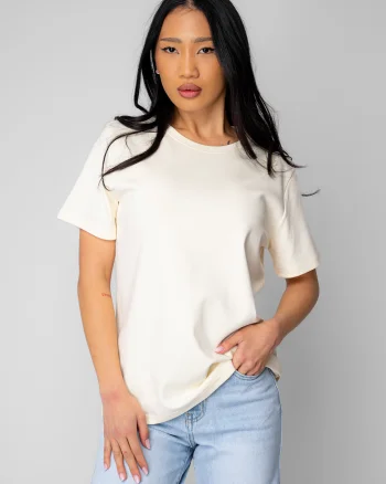 Tricou dama regular Light Yellow