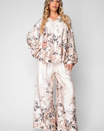 Set Camasa si Pantalon lung Beige