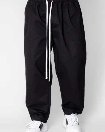 Pantalon lung drept cu buzunare Black