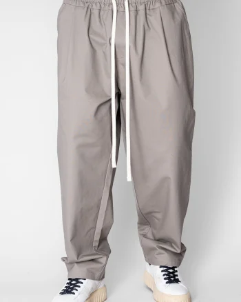 Pantalon lung drept cu buzunare Taupe