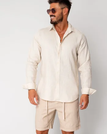 Camasa din 100% In Premium Beige