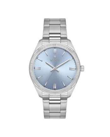 Ceas barbatesc  WWG210305, 41mm, curea metalizata, rezistenta la apa 5 ATM, culoare metalizata