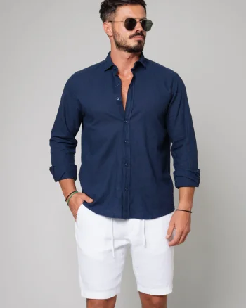 Camasa dIn 100% In Premium Navy
