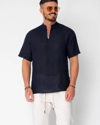 Camasa tip tunica 100% In Navy