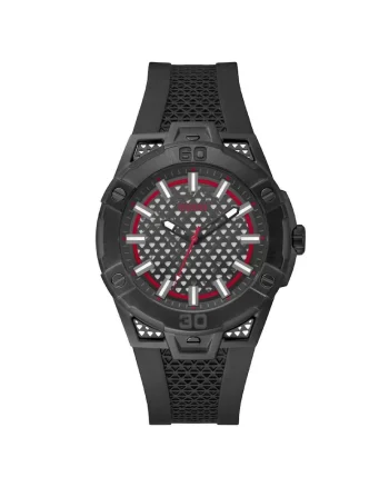 Ceas barbati  GW0712G1 negru silicon 44mm