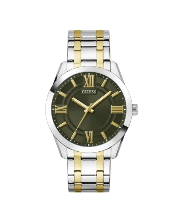 Ceas barbatesc  model GW0893G1, 44 mm, carcasa din otel, curea din otel, gri metalizat, rezistent la apa 5 ATM