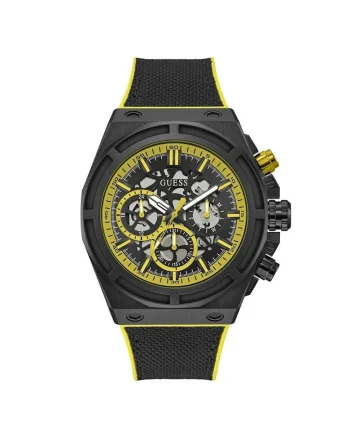 Ceas barbatesc  GW0713G2, Quartz, 50mm, negru, curea din silicon