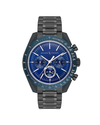 Ceas barbatesc  MXG3119, 43mm, curea din otel, rezistent la apa 5 ATM, gri